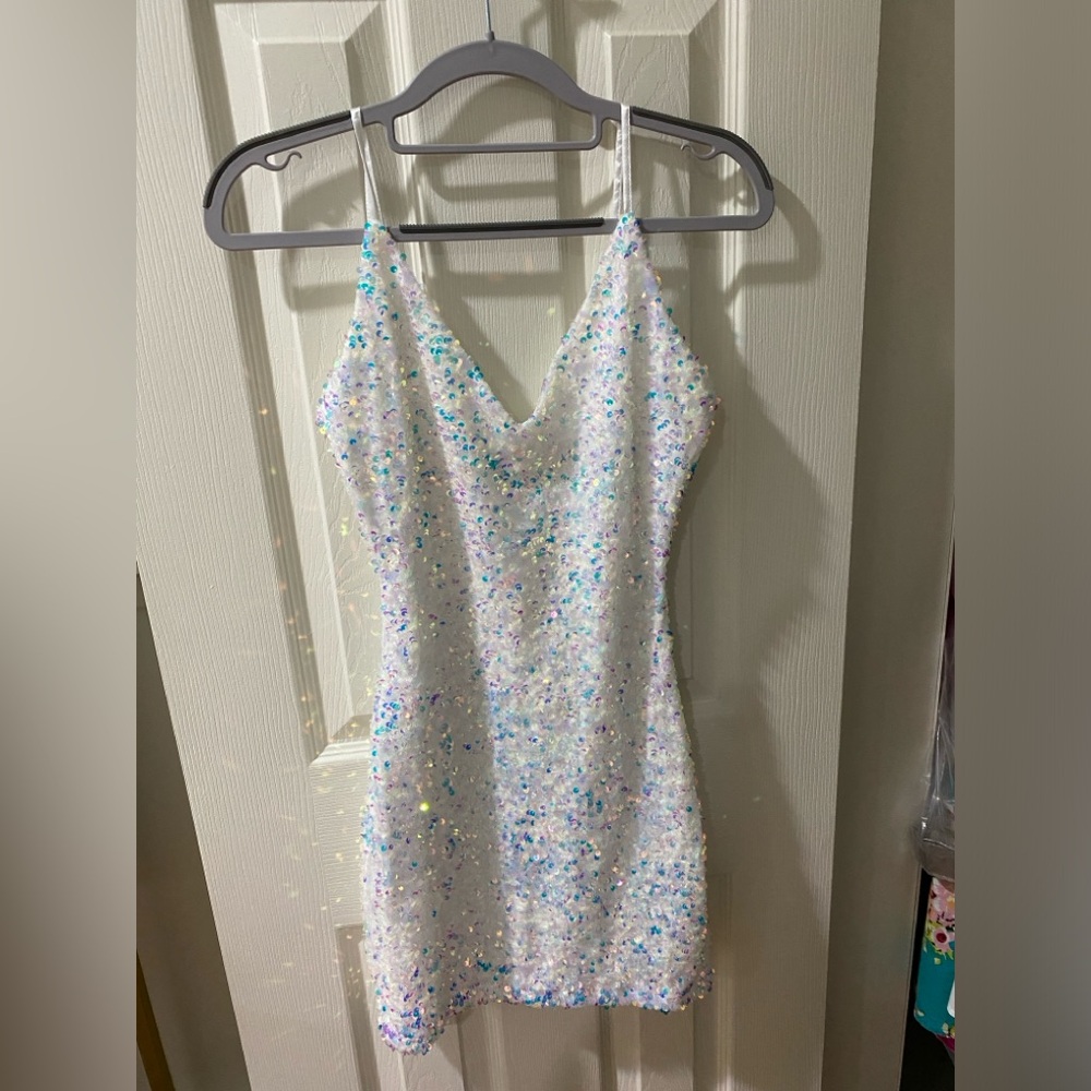 Windsor iridescent mini dress
